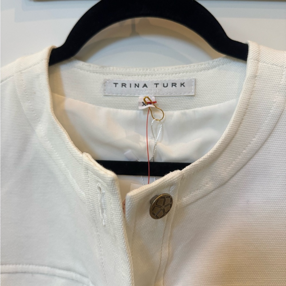 Trina Turk Cream Jacket - Picture 4 of 6